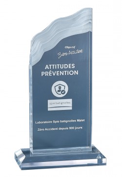Trophée Acryglass Personnalisé 177-51-CLI
