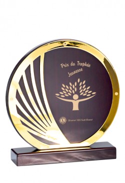 Trophée Métal & Bois Personnalisé 163-01-CLI