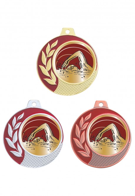 Médaille Ø 70 mm Natation  - CZ19