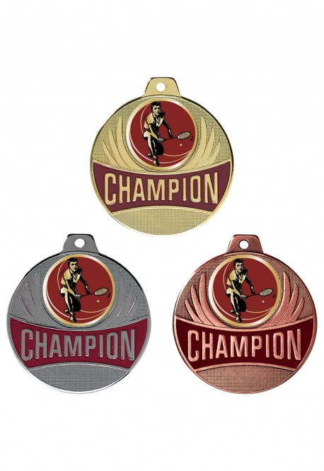 Médaille Ø 50 mm Badminton - CX04