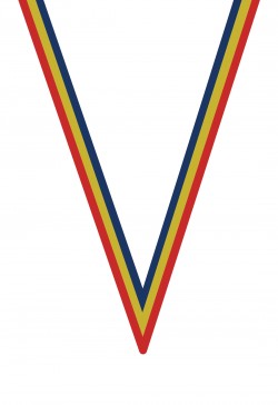 Ruban Médaille  Rouge/Jaune/Bleu : 6057-1
