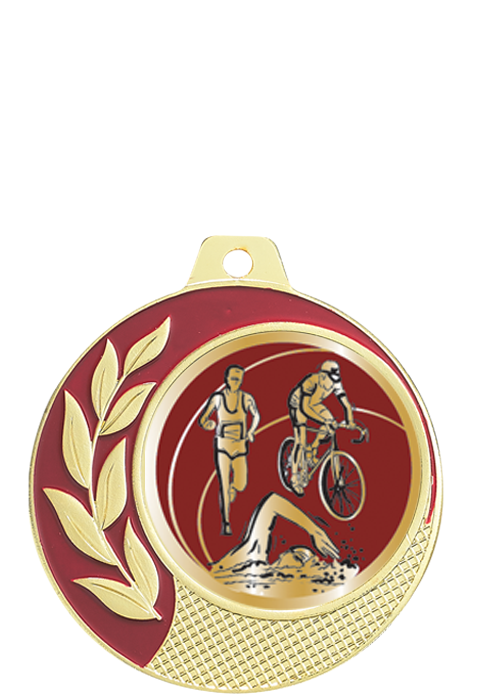 Médaille Ø 70 mm Triathlon  - CZ24