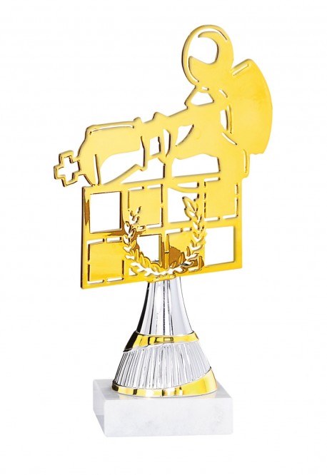 Trophée Métal Echecs 55107