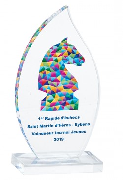 Trophée Acryglass Personnalisé 157-01-SU