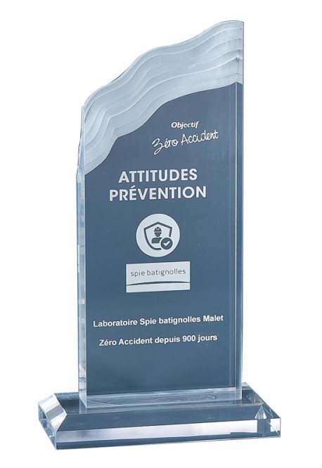 Trophée Acryglass Personnalisé 177-51-CLI