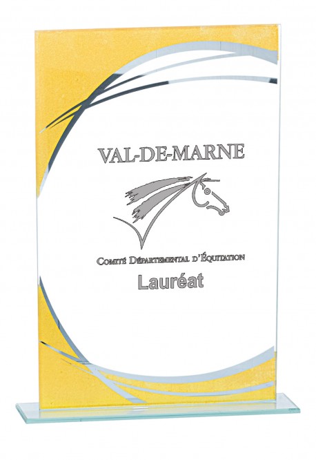 Trophée Verre Personnalisé 163-41-CLI