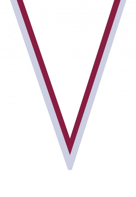 Ruban Médaille  Rouge/Blanc  : 6035-1