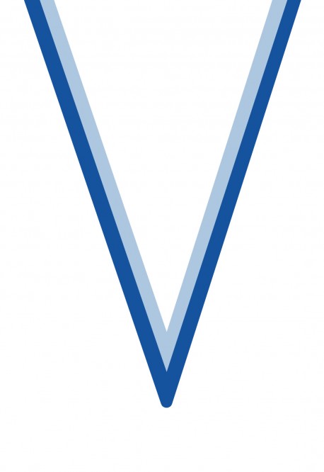 Ruban Médaille  Blanc/Bleu  : 6043-1