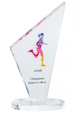 Trophée Acryglass Personnalisé 157-81-SU