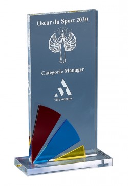 Trophée Acryglass Personnalisé 174-51-CLI
