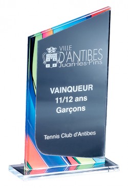 Trophée Acryglass Personnalisé 176-01-CLI