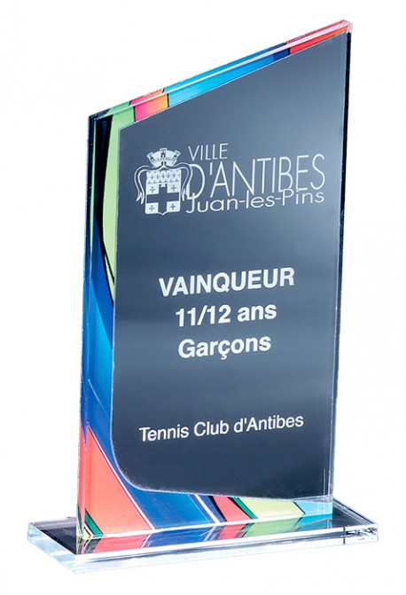 Trophée Acryglass Personnalisé 176-01-CLI