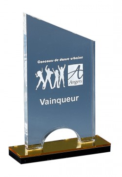 Trophée Acryglass Personnalisé 176-21-CLI