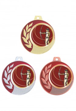 Médaille Ø 70 mm Tir à l'arc  - CZ02