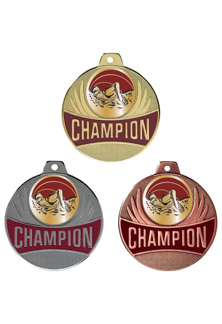 Médaille Ø 50 mm Natation  - CX18