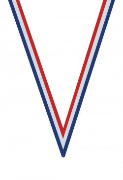 Ruban Médaille  Bleu/Blanc/Rouge  : 6022